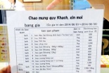 Người Nhật treo bảng tiếng Việt để bán lòng lợn